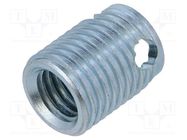 Threaded insert; steel; zinc; M10; BN 20347; L: 18mm; for plastic BOSSARD