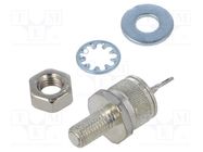 Thyristor: stud; 600V; Ifmax: 25A; 16A; Igt: 40mA; TO48; screw; 3us NTE Electronics