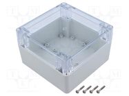 Enclosure: multipurpose; X: 120mm; Y: 120mm; Z: 75mm; ZP; light grey KRADEX