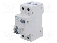 RCBO breaker; Inom: 40A; Ires: 30mA; Poles: 1+N; 230/400VAC; IP20 SIEMENS