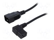 Cable; 3x1.5mm2; IEC C19 female angled,IEC C20 male; PVC; 1.8m LIAN DUNG