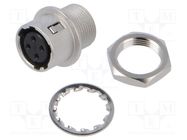 Connector: circular; HR10; push-pull; socket; 2A; silver plated HIROSE