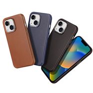 Dux Ducis Naples case for iPhone 14 magnetic leather case MagSafe brown, Dux Ducis
