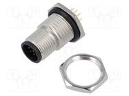 Connector: M12; socket; male; PIN: 12 AMPHENOL LTW