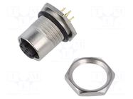 Connector: M12; socket; female; PIN: 4 AMPHENOL LTW