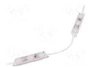 LED; white; 6500K; 1.2W; 110lm; IP68; 165°; No.of diodes: 3; -30÷70°C POS