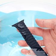 Dux Ducis Strap (Armor Version) Apple Watch SE strap, 9, 8, 7, 6, 5, 4, 3, 2, 1 (41, 40, 38 mm) silicone magnetic band bracelet blue, Dux Ducis