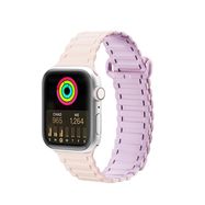 Dux Ducis Strap (Armor Version) Apple Watch Ultra, SE, 9, 8, 7, 6, 5, 4, 3, 2, 1 (49, 45, 44, 42 mm) Silicone Magnetic Band Bracelet Pink Purple, Dux Ducis