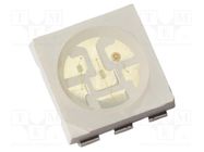 LED; SMD; PLCC6; green; 3600÷6000mcd; 5x5x1.6mm; 120°; 60mA; 324mW QT-Brightek Corporation