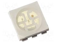 LED; green; SMD; PLCC6; 3600÷6000mcd; 2.8÷3.7VDC; 5x5x1.6mm; 120° QT-Brightek Corporation