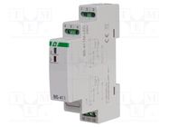 Relay: installation; bistable,impulse; NO; for DIN rail mounting F&F