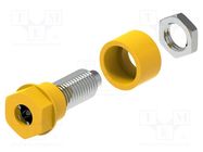 Connector: 4mm banana; socket; 36A; 30VAC; 60VDC; Cutout: Ø6mm ELECTRO-PJP