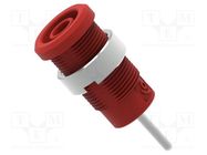 Connector: 4mm banana; socket; 36A; 1kV; red; nickel plated ELECTRO-PJP