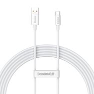 Baseus Superior Series Fast Charging Cable USB-A - USB-C 100W 480Mbps 2m white, Baseus