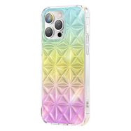 Kingxbar Miya Series case for iPhone 14 back cover rainbow back cover, Kingxbar