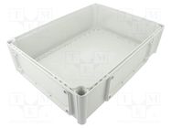 Enclosure: enclosure base; X: 280mm; Y: 380mm; Z: 100mm FIBOX