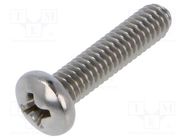 Screw; UNC8-32x19.1; Head: cheese head; Phillips; PH2 KEYSTONE