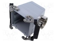 Enclosure: for HDC connectors; C-TYPE; size 77.62; Gland holes: 1 ILME