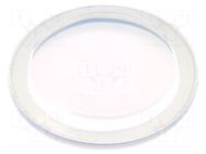 Cover; IP68; transparent; Ø26.4x3.1mm ONPOW