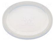 Cover; IP68; transparent; Ø28.8x3.3mm ONPOW
