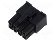 Connector: wire-wire/PCB; plug; female; Mini-Fit Jr; 4.2mm; PIN: 8 MOLEX