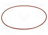 O-ring gasket; silicone; Thk: 3mm; Øint: 160mm; red; -60÷160°C ORING USZCZELNIENIA TECHNICZNE