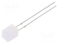 LED; red/green; rectangular; 5x5x7mm; bipolar,bicolour; 140°; 20mA OPTOSUPPLY