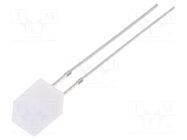 LED; red/yellow; rectangular; 5x5x7mm; bipolar,bicolour; 140° OPTOSUPPLY