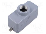 Enclosure: for HDC connectors; C-TYPE; size 77.27; Gland holes: 1 ILME