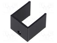 Heatsink: extruded; U; TO220; black; L: 15mm; W: 18mm; H: 20mm ALUTRONIC