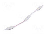 LED; white; 7000K; 500mW; 70lm; IP67; 140°; No.of diodes: 2; -25÷55°C POS