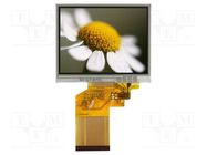 Display: TFT; 3.5"; 320x240; Illumin: LED; Dim: 76.84x63.84x4.37mm RAYSTAR OPTRONICS