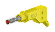 PLUG, 4MM, SHROUDED, YELLOW