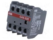 Auxiliary contacts; Leads: screw terminals; front; UA ABB