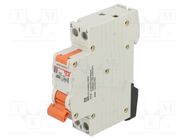 RCBO breaker; Inom: 16A; Ires: 30mA; Poles: 1+N; 230/400VAC; IP20 LS ELECTRIC