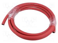 Hose; 20bar; EPDM; Tube in.diam: 9.5mm; red; Bend.rad: 50mm PNEUMAT