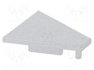 Cap for LED profiles; silver; 20pcs; ABS; GEN2; CORNER14 TOPMET