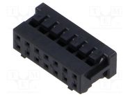 Connector: wire-wire/PCB; plug; female; PIN: 14; DF11; Pitch: 2mm HIROSE