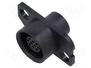 Connector: circular; plug; female; HR34B; straight; for cable HIROSE