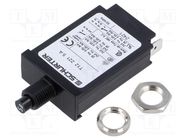 Circuit breaker; Urated: 240VAC; 28VDC; 5A; SPST; Poles: 1; screw 