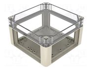 Enclosure: multipurpose; X: 270mm; Y: 270mm; Z: 150mm; with holes ROSE