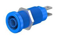 SOCKET, 4MM, SHROUDED, BLUE