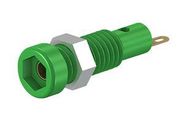 SOCKET, 2MM, PANEL, GREEN, PK10