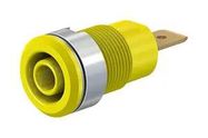 SOCKET, 4MM, SHROUDED, YELLOW, PK5