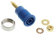 SOCKET, 4MM, SHROUDED, BLUE, PK5