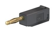 PLUG, 2MM, BLACK, PK5