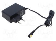 Power supply: switching; mains,plug; 12VDC; 2A; 24W; Plug: EU; 86.5% ESPE