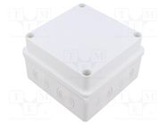 Enclosure: junction box; X: 125mm; Y: 125mm; Z: 80mm; wall mount JONEX