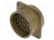 Connector: circular; socket; PIN: 36; male; soldering; PT/451; 600V AMPHENOL