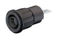 SOCKET, 4MM, PRESS-FIT, BLK, PK5